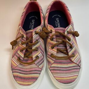 Spring into Sperry Multi-Striped Canvas Sneakers size 7 SOLD!